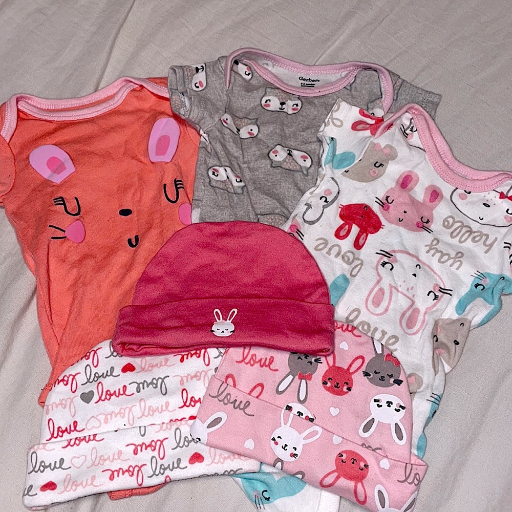 Onesies with beanies